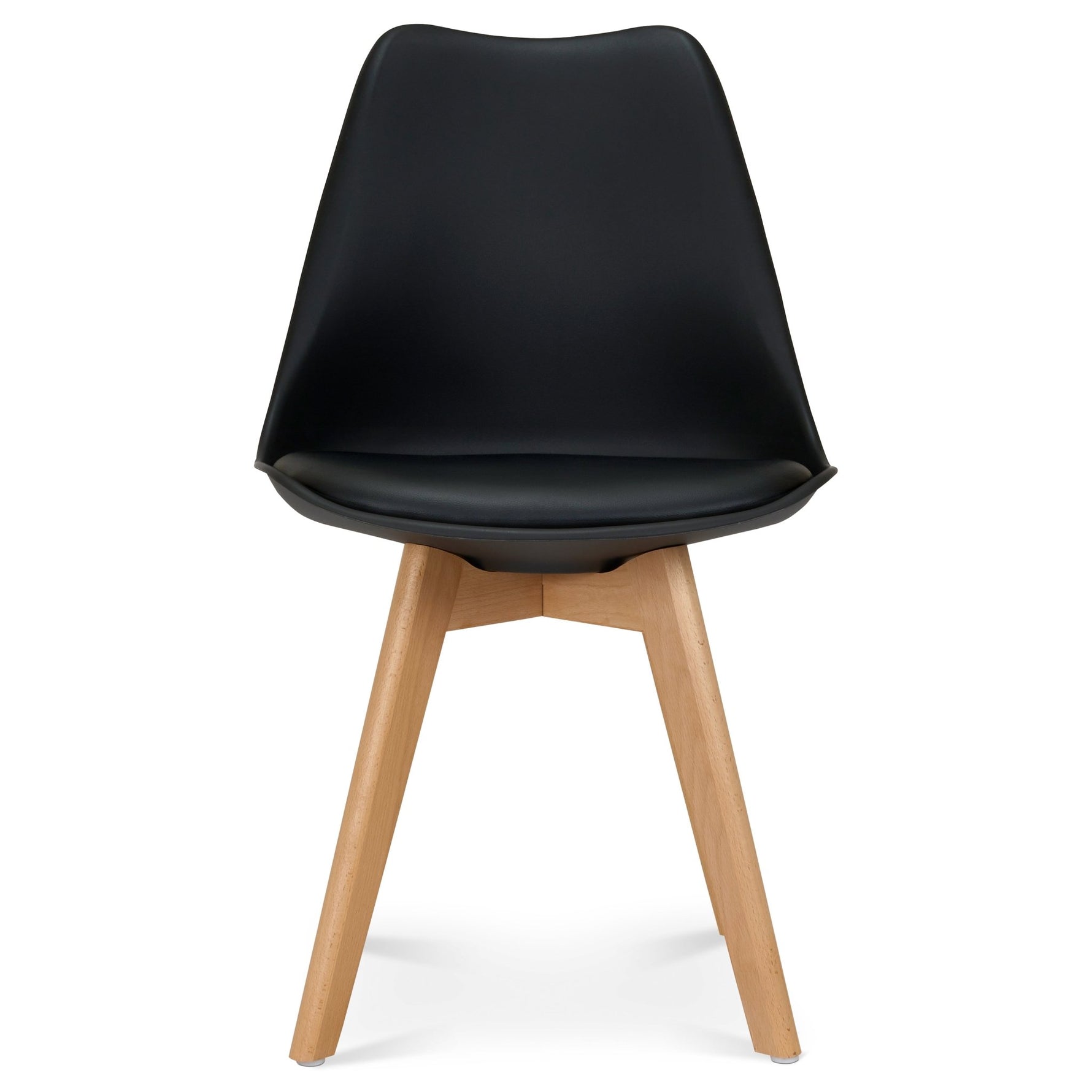 Rocco Tulip Dining Chairs - Black - Bargainia.com - 