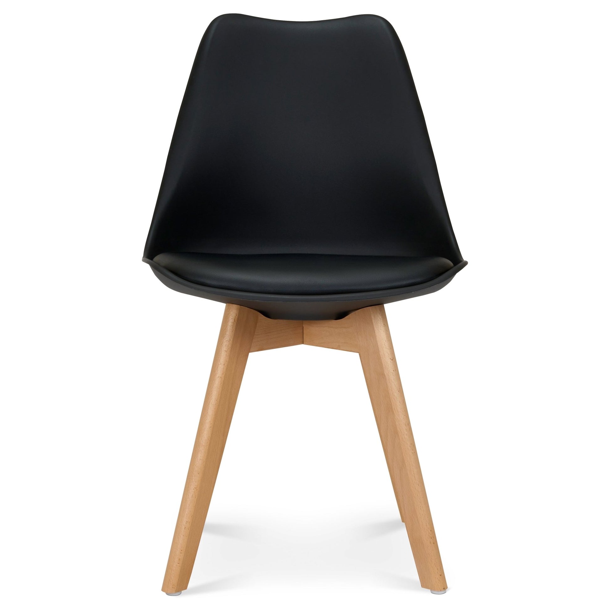 Rocco Tulip Dining Chairs - Black Bargainia