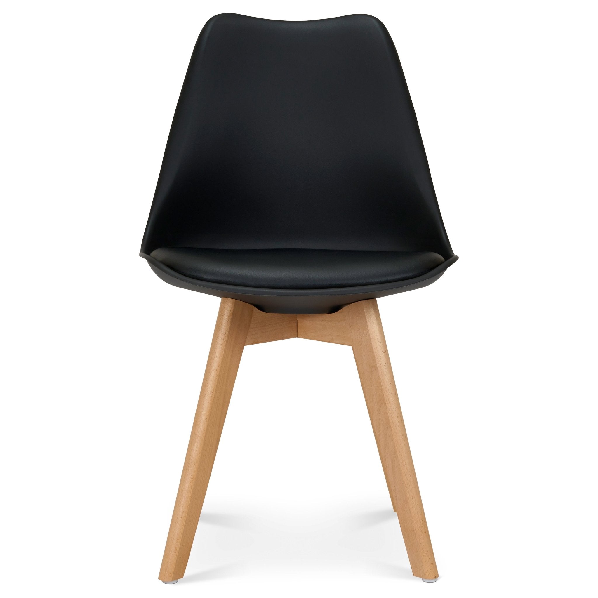 Rocco Tulip Dining Chairs - Black Bargainia