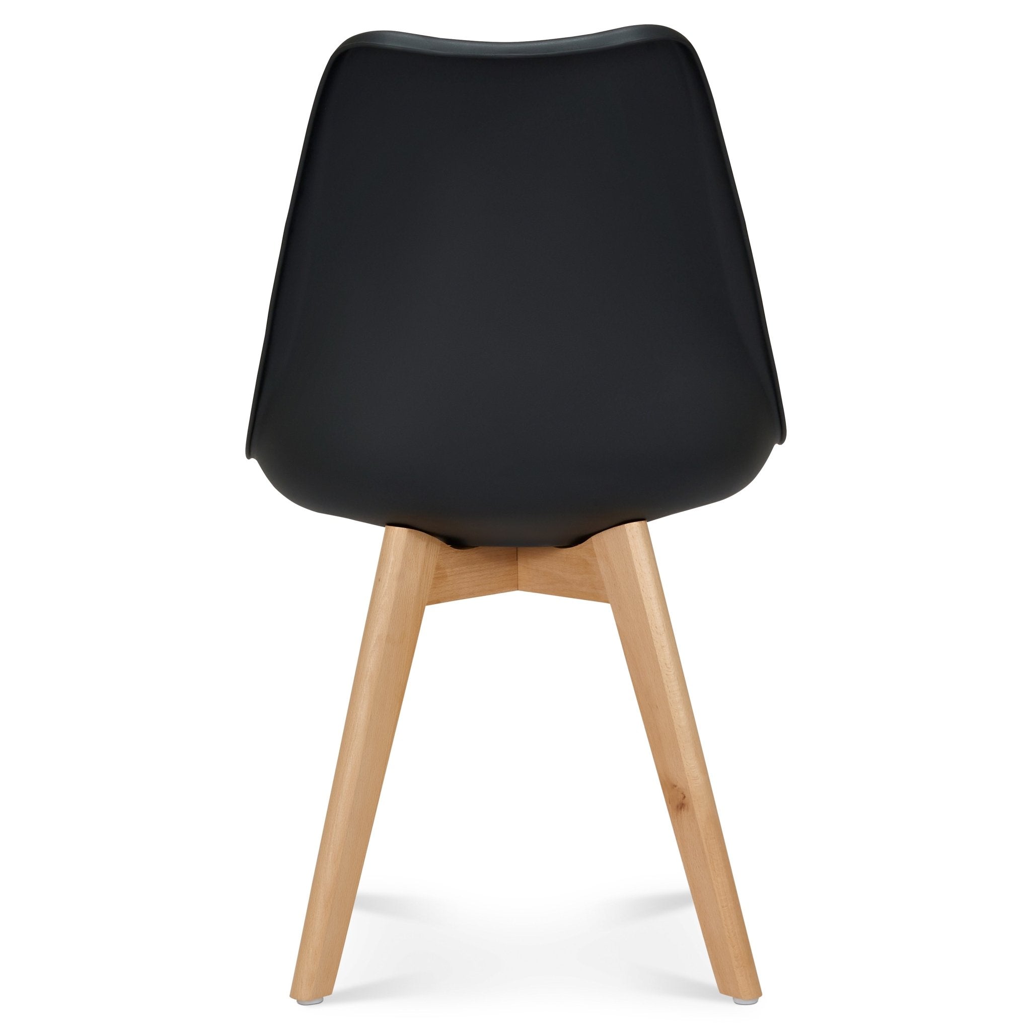 Rocco Tulip Dining Chairs - Black Bargainia