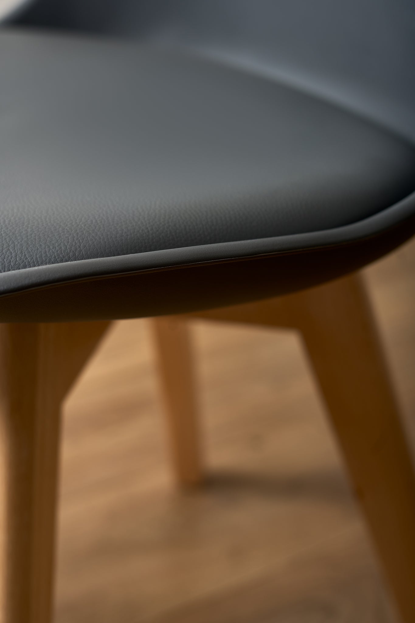 Rocco Tulip Dining Chairs - Dark Grey - Bargainia.com - 