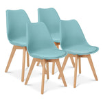 Rocco Tulip Dining Chairs - Duck Egg Blue - Bargainia.com - 