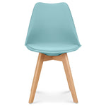 Rocco Tulip Dining Chairs - Duck Egg Blue - Bargainia.com - 