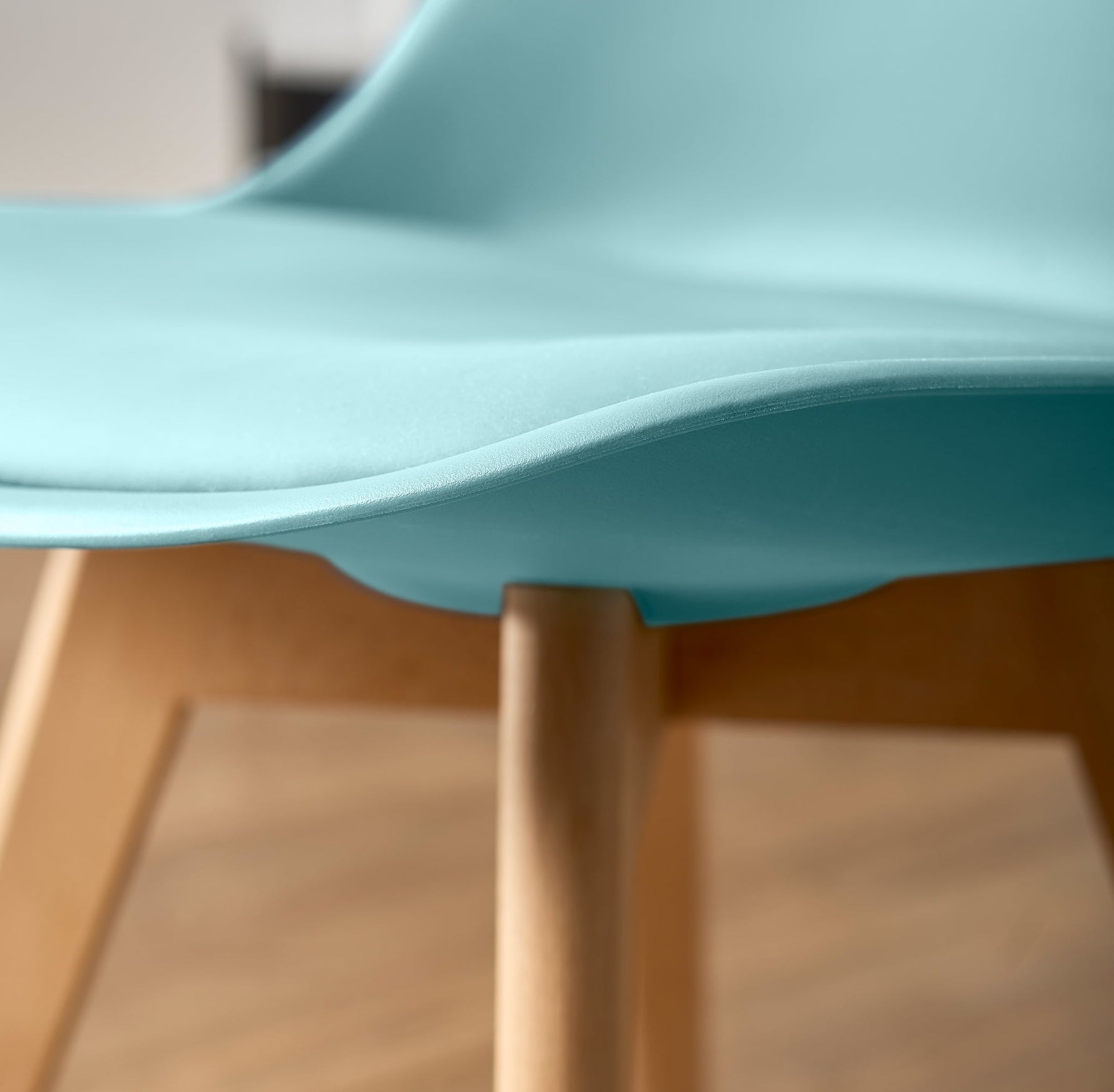 Rocco Tulip Dining Chairs - Duck Egg Blue - Bargainia.com - 