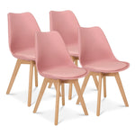 Rocco Tulip Dining Chairs - Dusty Pink - Bargainia.com - 