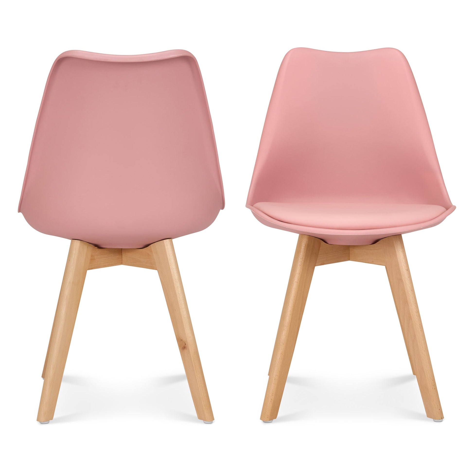 Rocco Tulip Dining Chairs - Dusty Pink Bargainia
