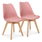 Rocco Tulip Dining Chairs - Dusty Pink - Bargainia.com - 