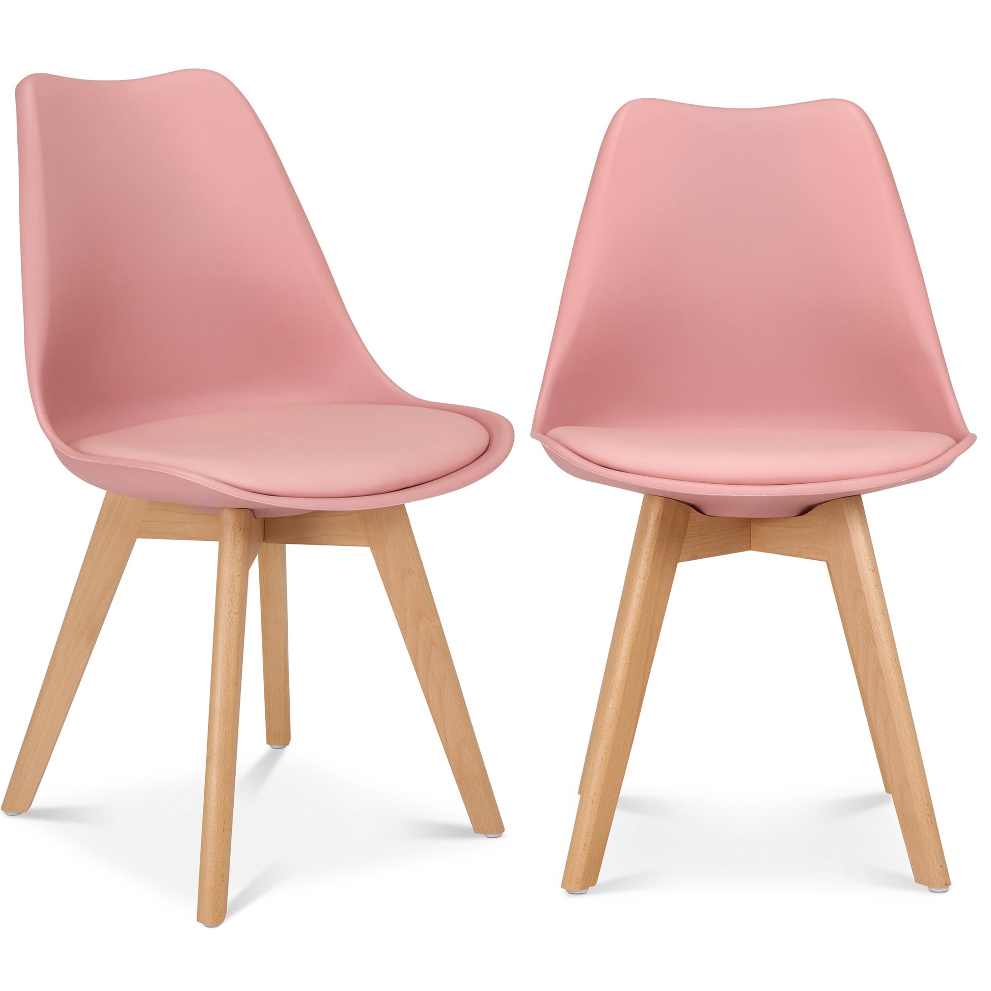 Rocco Tulip Dining Chairs - Dusty Pink Bargainia