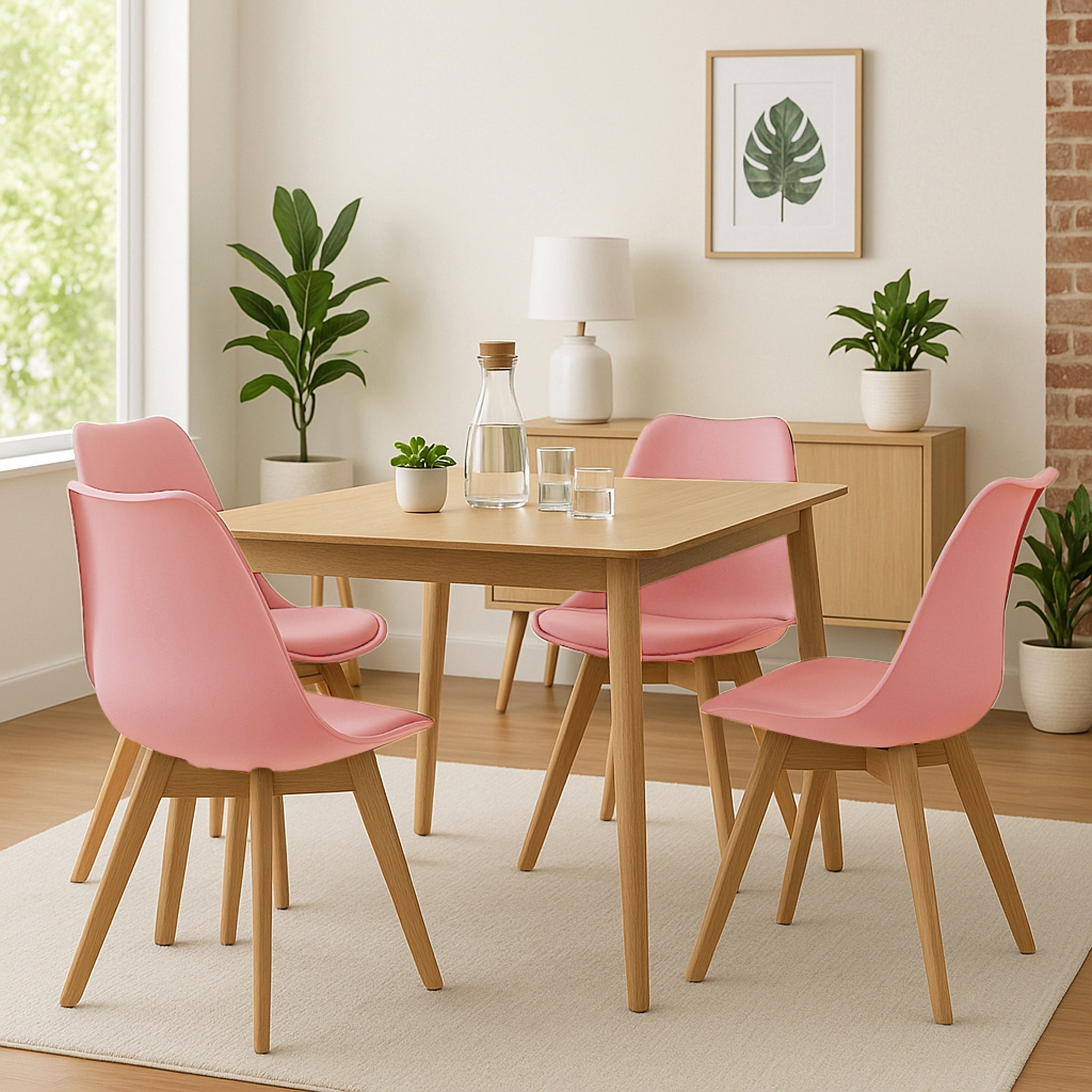 Rocco Tulip Dining Chairs - Dusty Pink