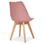 Rocco Tulip Dining Chairs - Dusty Pink - Bargainia.com - 