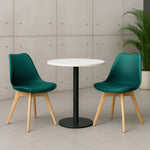 Rocco Tulip Dining Chairs - Forest Green - Bargainia.com - 
