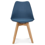 Rocco Tulip Dining Chairs - Navy Blue - Bargainia.com - 