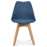 Rocco Tulip Dining Chairs - Navy Blue - Bargainia.com - 