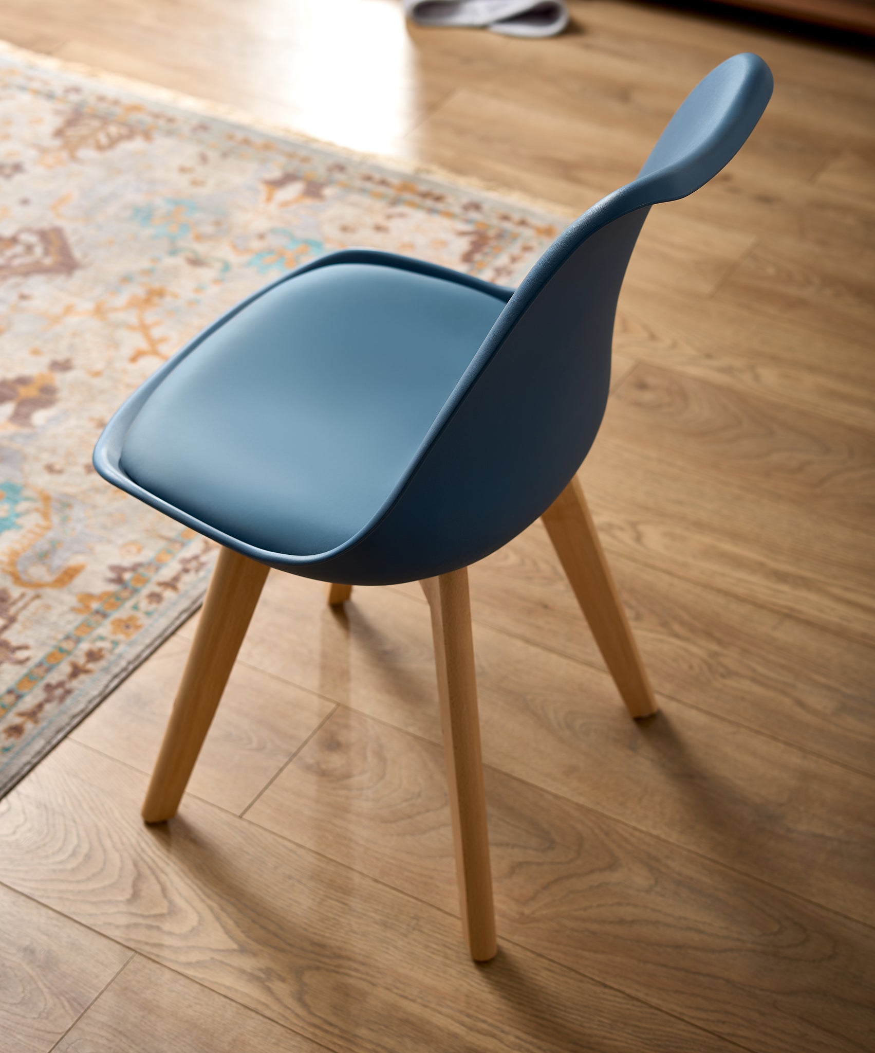 Rocco Tulip Dining Chairs - Navy Blue - Bargainia.com - 