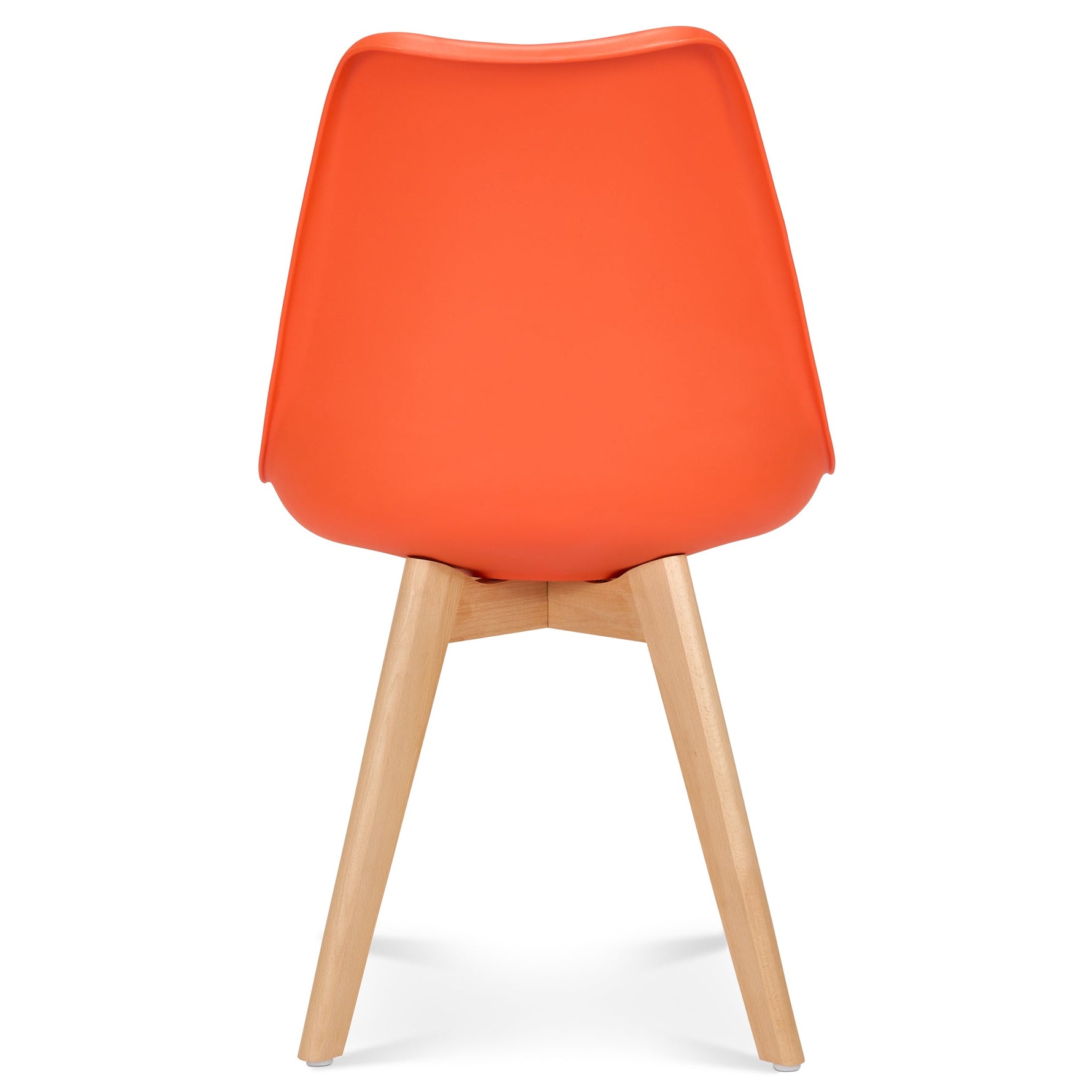 Rocco Tulip Dining Chairs - Orange - Bargainia.com - 5056536135056