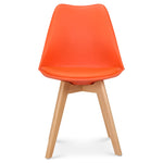 Rocco Tulip Dining Chairs - Orange - Bargainia.com - 5056536135179