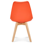 Rocco Tulip Dining Chairs - Orange - Bargainia.com - 5056536135179