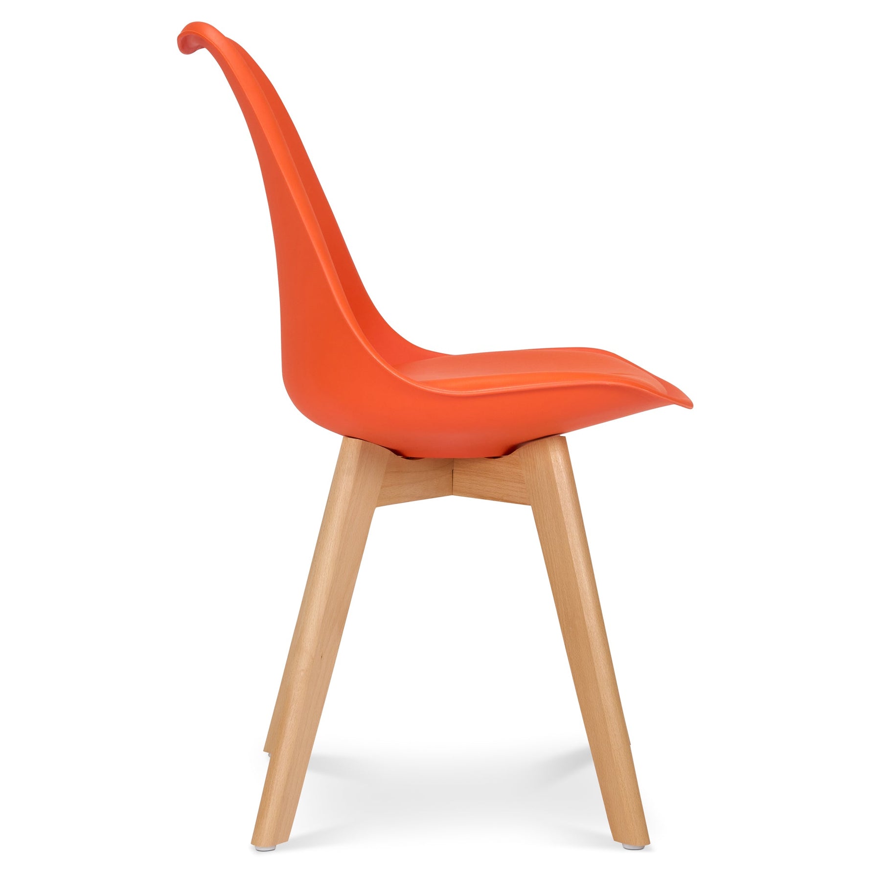 Rocco Tulip Dining Chairs - Orange - Bargainia.com - 5056536135179