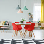 Rocco Tulip Dining Chairs - Red - Bargainia.com - 5056536103413
