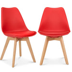 Rocco Tulip Dining Chairs - Red - Bargainia.com - 5056536135018