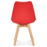 Rocco Tulip Dining Chairs - Red - Bargainia.com - 5056536135018