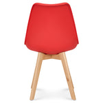 Rocco Tulip Dining Chairs - Red - Bargainia.com - 5056536135131