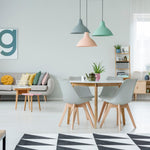 Rocco Tulip Dining Chairs - Silver - Bargainia.com - 