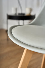 Rocco Tulip Dining Chairs - Silver - Bargainia.com - 