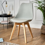 Rocco Tulip Dining Chairs - Silver - Bargainia.com - 