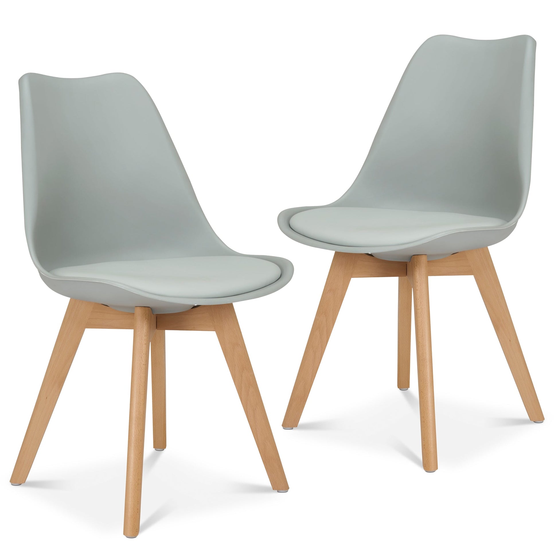 Rocco Tulip Dining Chairs - Silver Bargainia