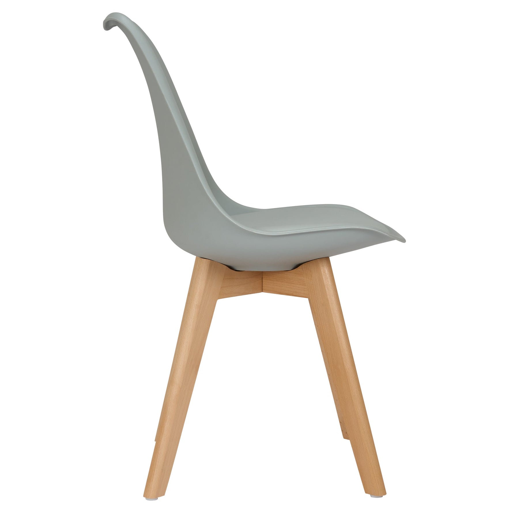 Rocco Tulip Dining Chairs - Silver - Bargainia.com - 