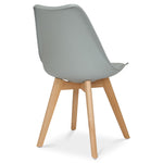 Rocco Tulip Dining Chairs - Silver - Bargainia.com - 