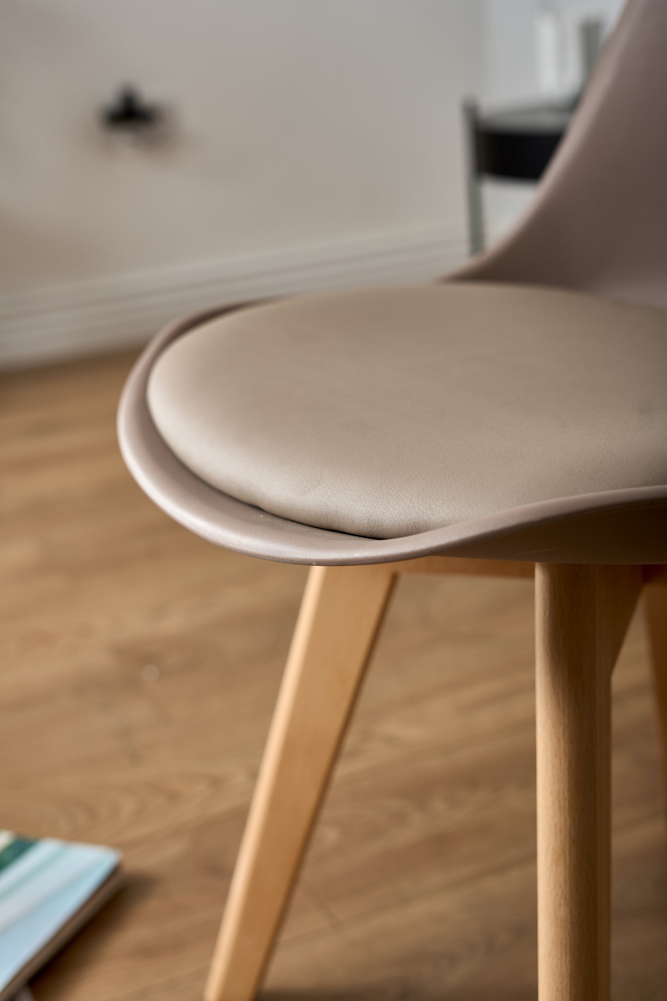 Rocco Tulip Dining Chairs - Taupe Bargainia