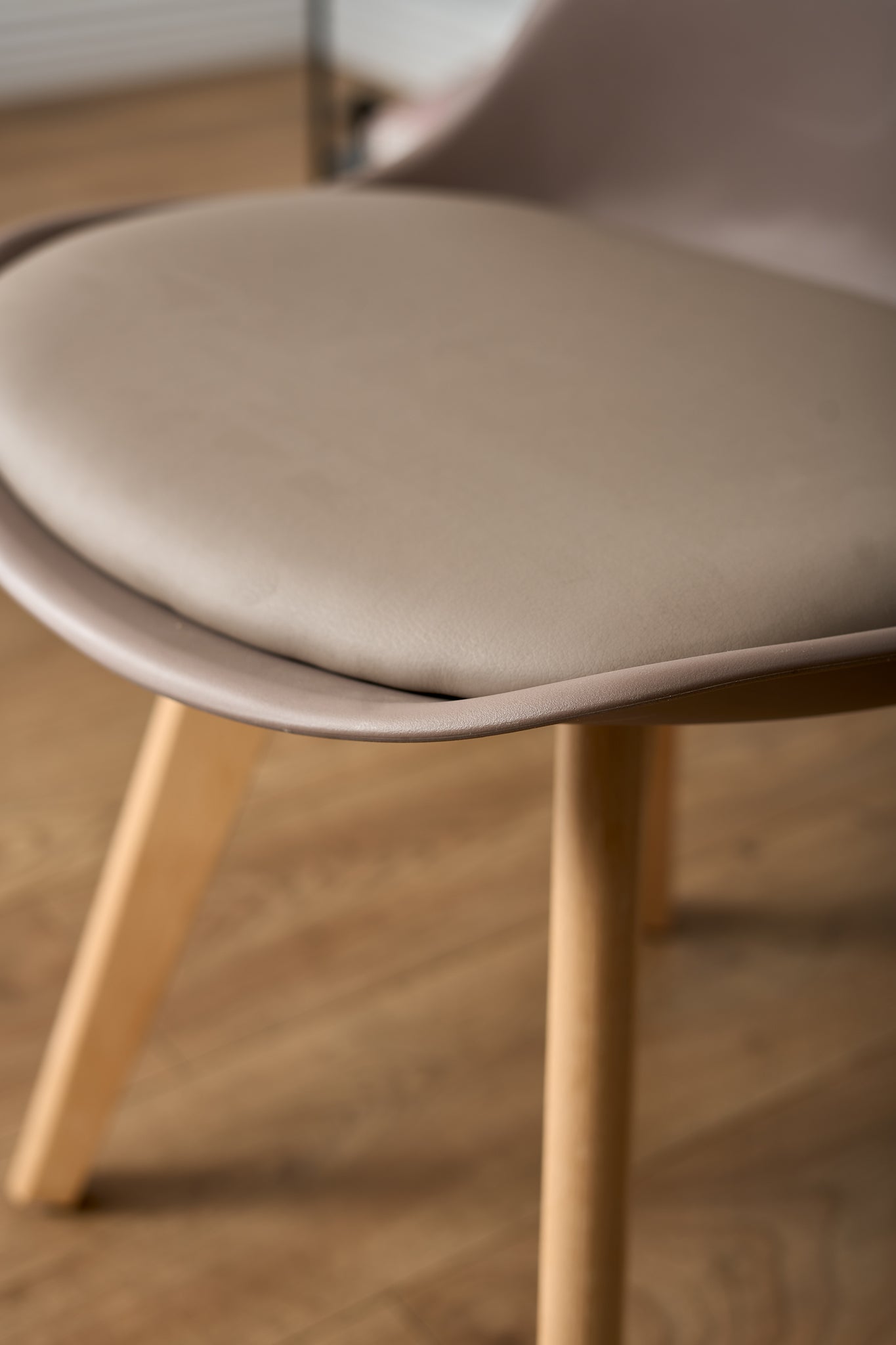 Rocco Tulip Dining Chairs - Taupe Bargainia