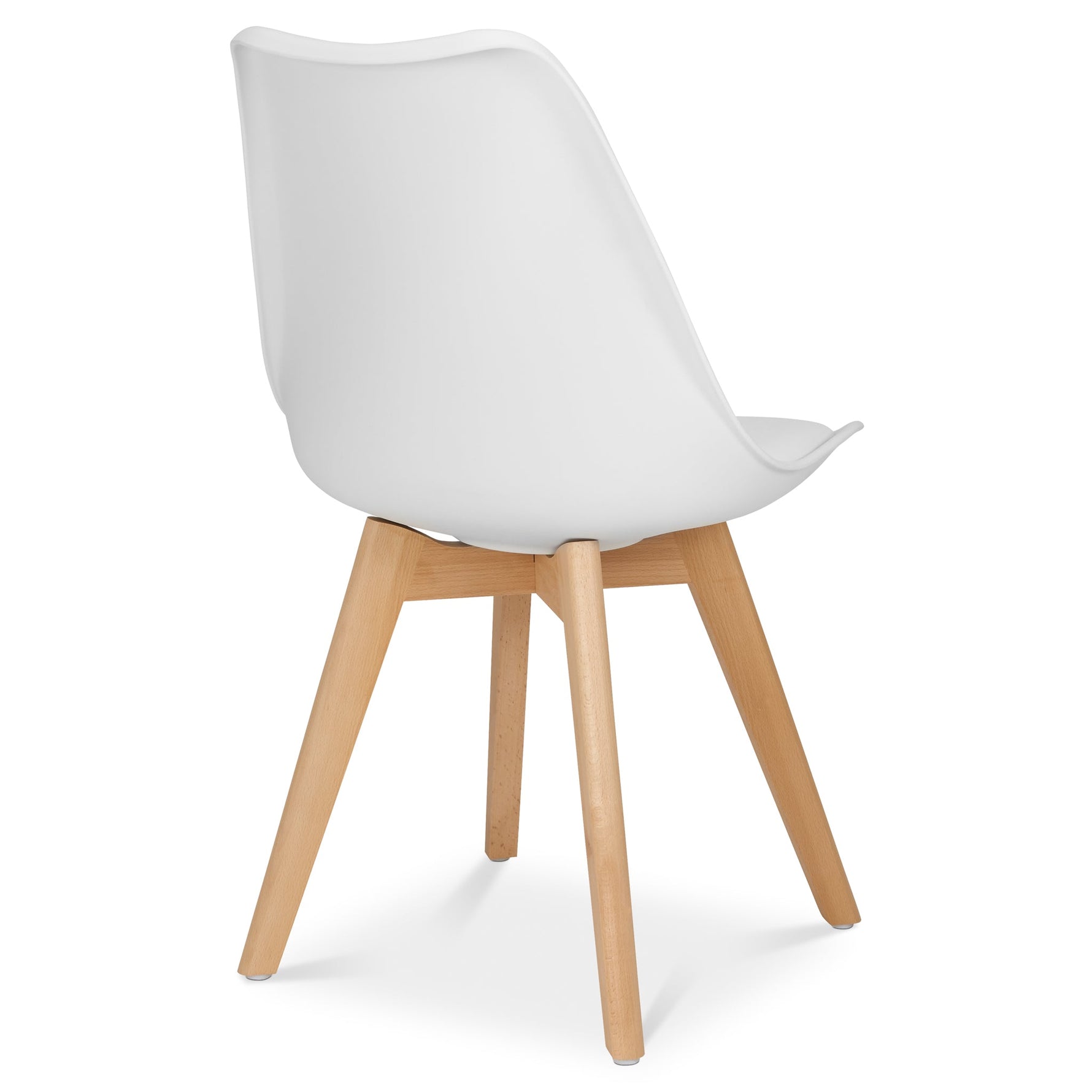 Rocco Tulip Dining Chairs - White - Bargainia.com - 