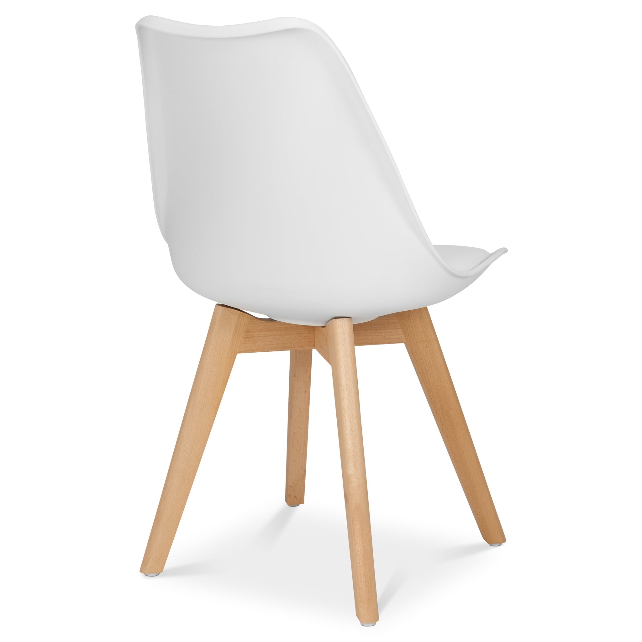 Rocco Tulip Dining Chairs - White Bargainia