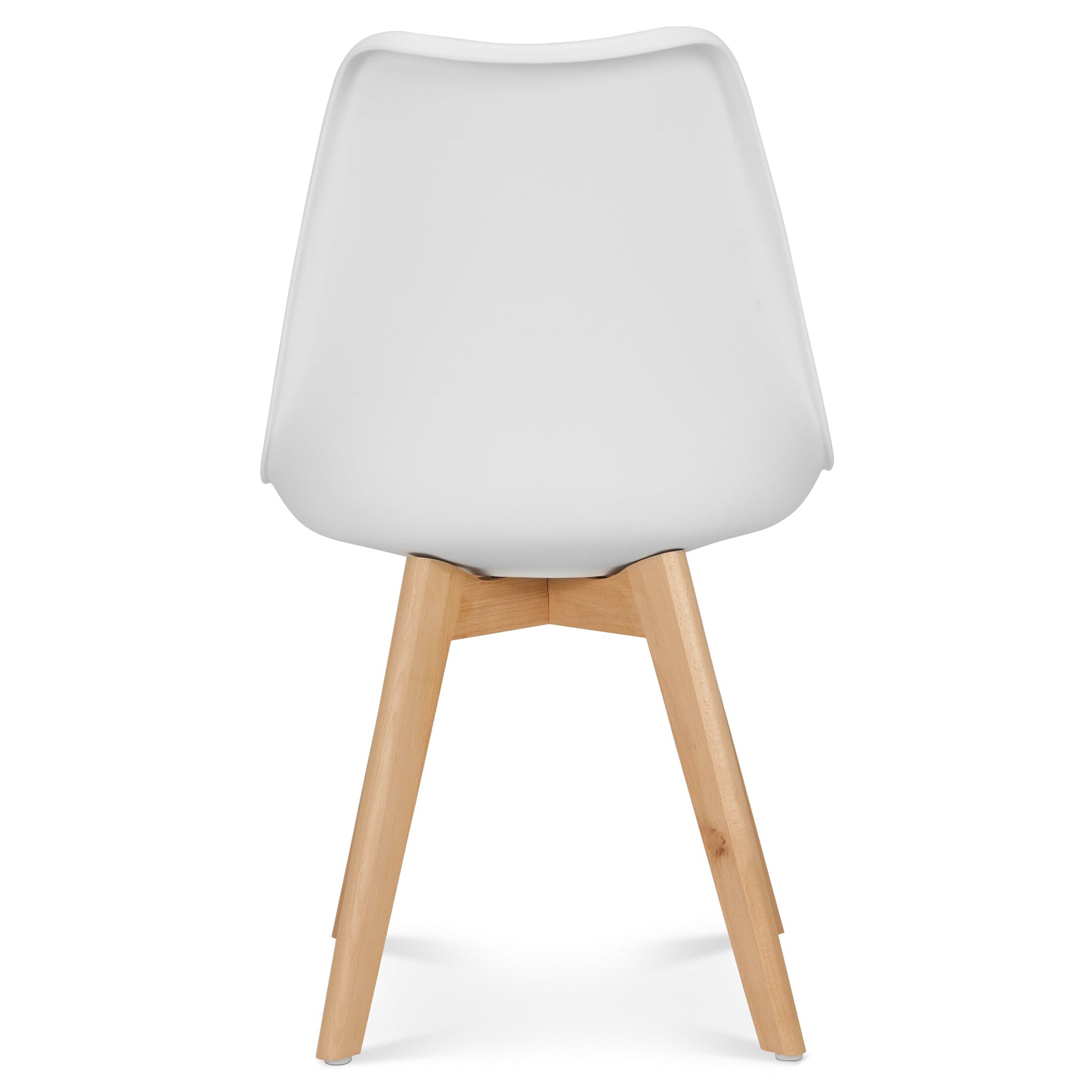 Rocco Tulip Dining Chairs - White Bargainia