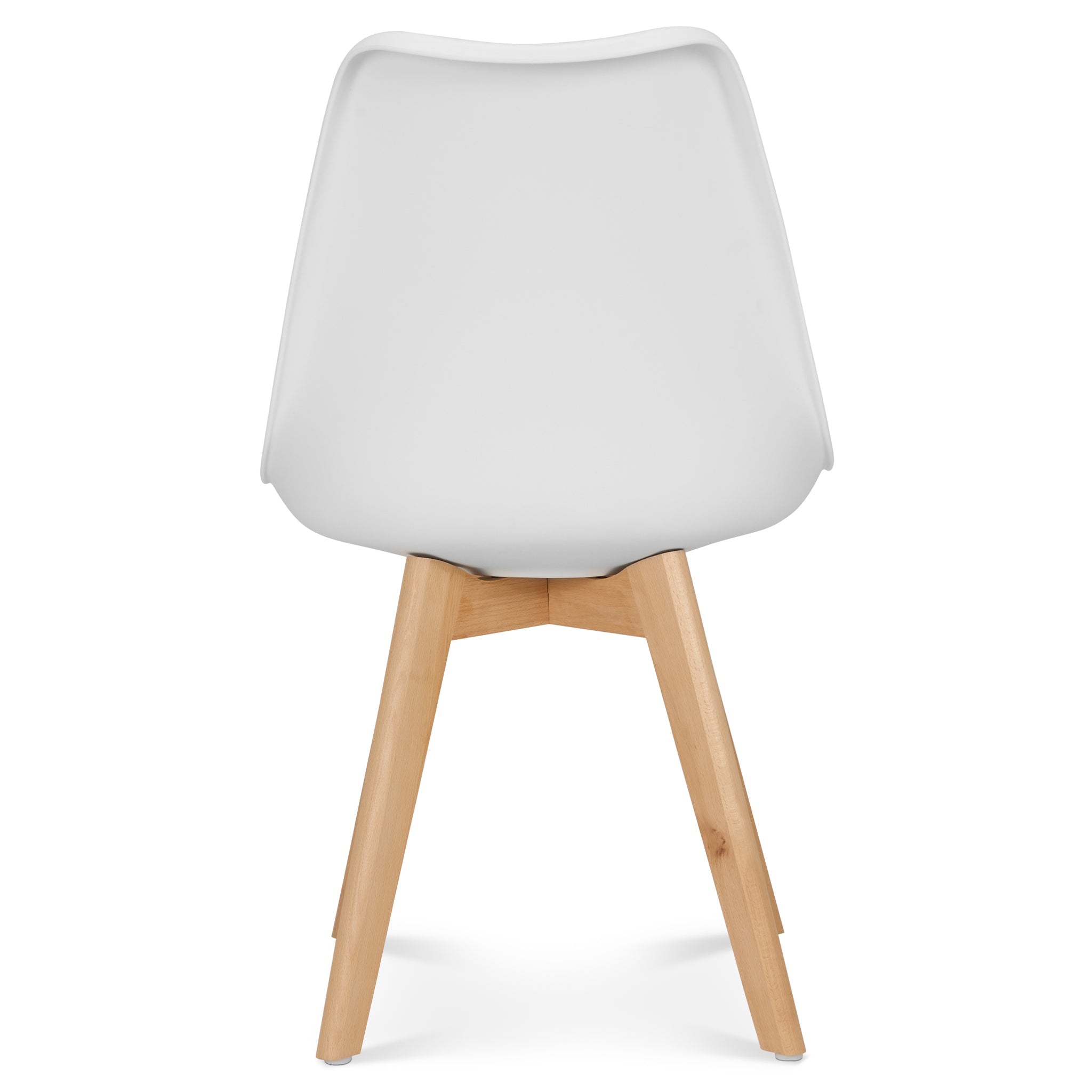 Rocco Tulip Dining Chairs - White Bargainia