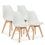 Rocco Tulip Dining Chairs - White - Bargainia.com - 
