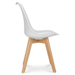 Rocco Tulip Dining Chairs - White - Bargainia.com - 