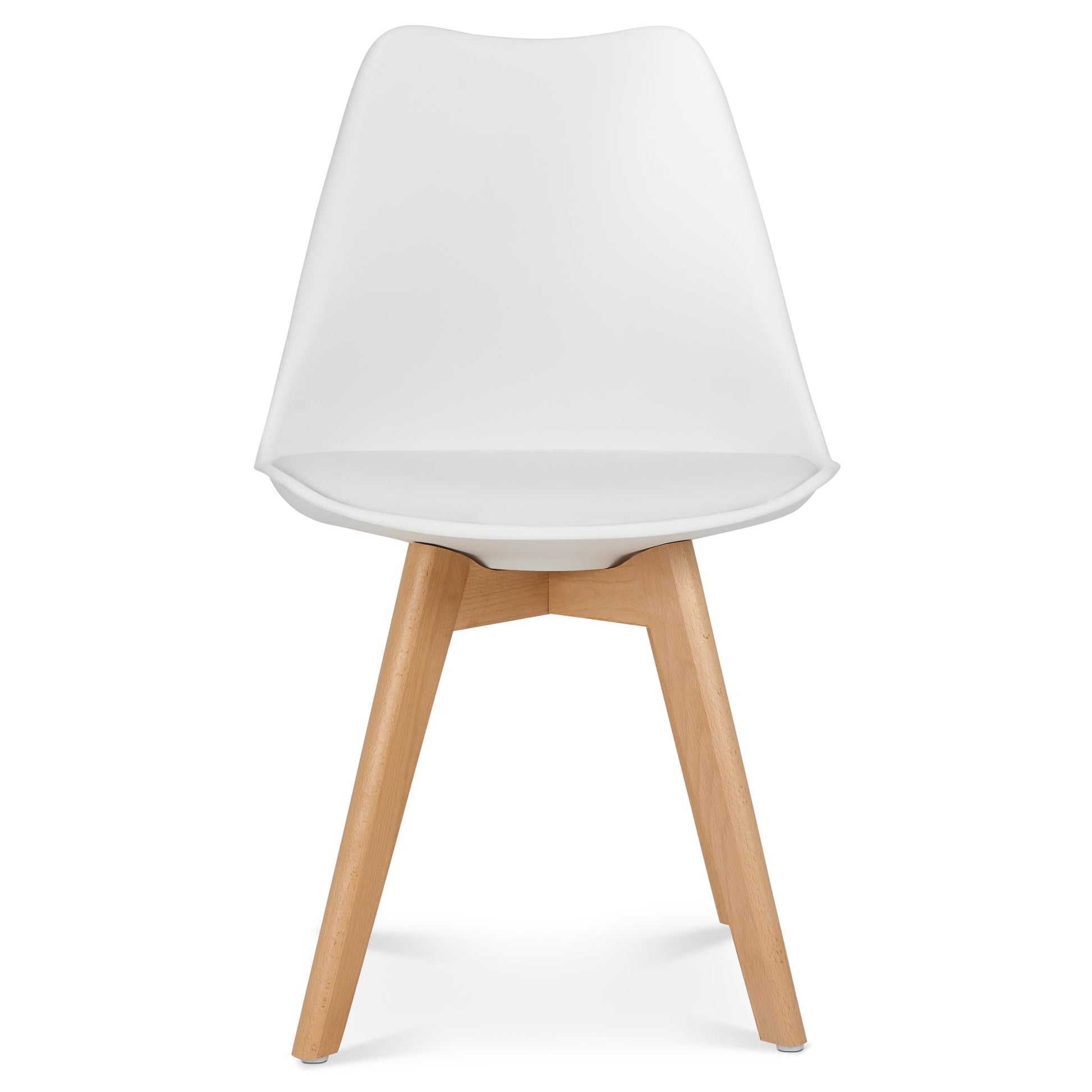 Rocco Tulip Dining Chairs - White Bargainia Single