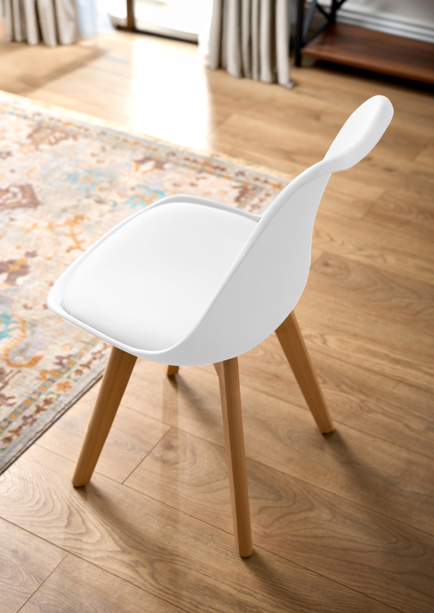 Rocco Tulip Dining Chairs - White Bargainia