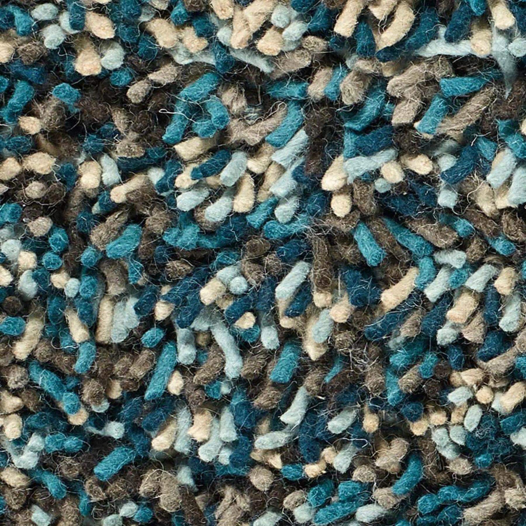 Rocks Blue Shaggy Pile Wool Rug - Bargainia.com - 5026134513273 - ROCSHG_BLUEXX_080X150