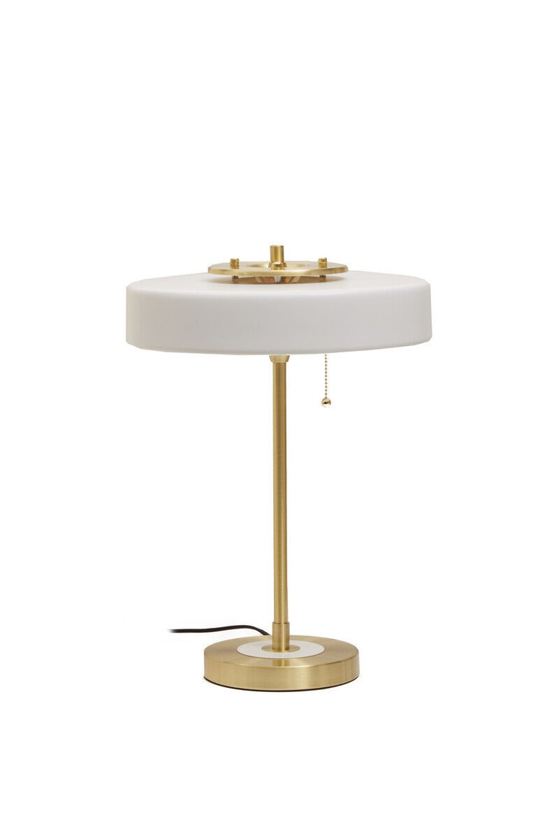 Rogano White Shade with Gold Finish Frame Table Lamp - Bargainia.com - 5018705482040