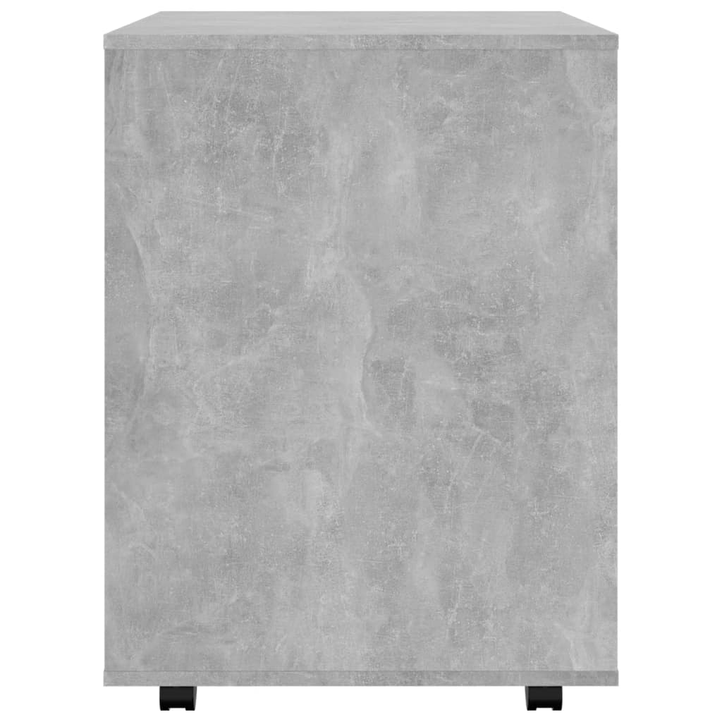 Rolling Cabinet Concrete Grey 60x53x72 cm Engineered Wood - Bargainia.com - 8720286610008 - 808462