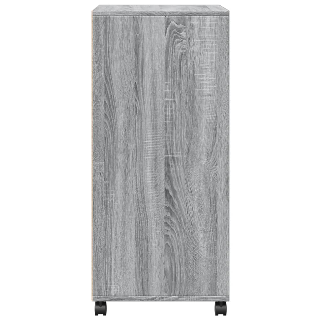 Rolling Cabinet Grey sonoma 55x40x91 cm Engineered Wood - Bargainia.com - 