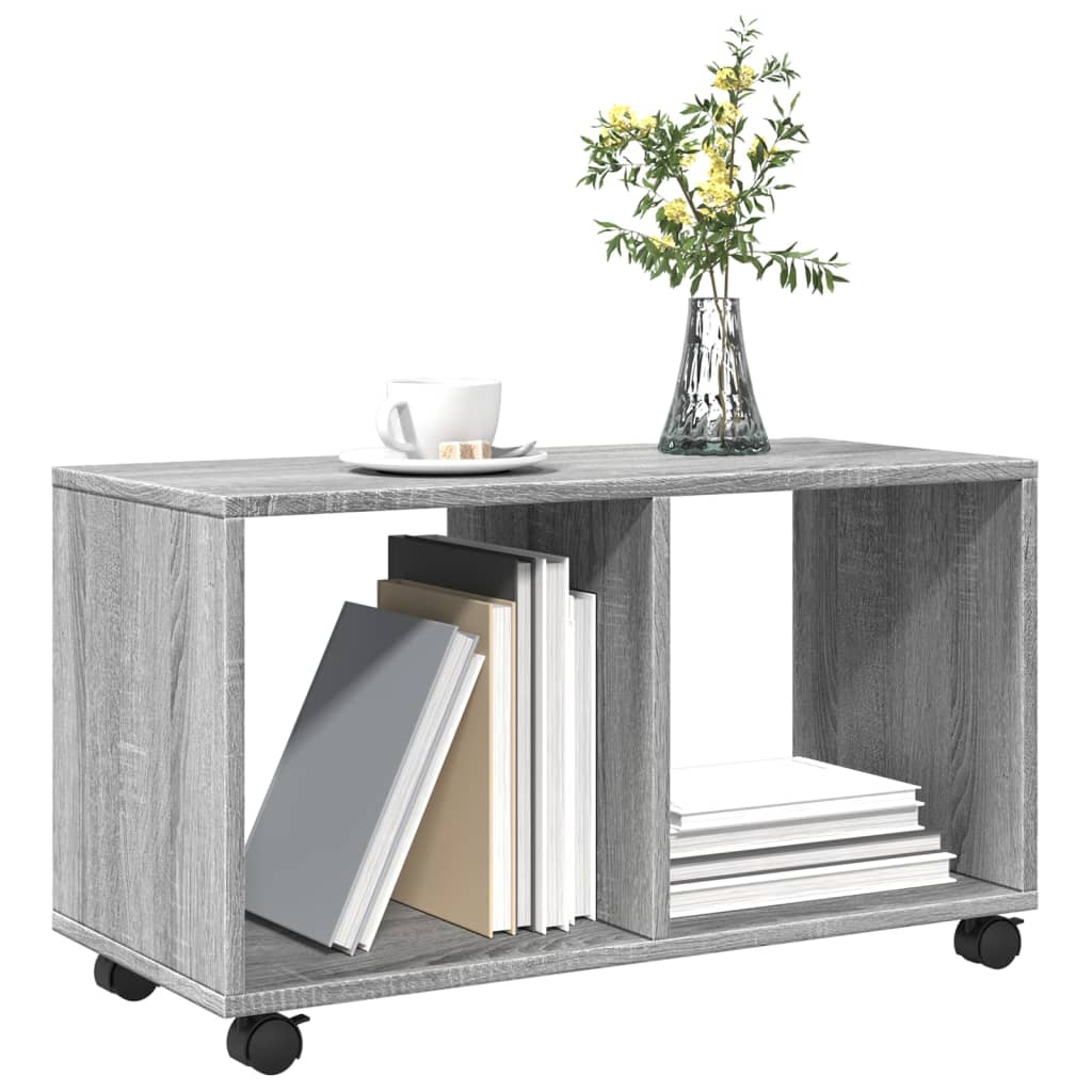  Rolling Cabinet Grey Sonoma 72x33x42.5 cm Engineered Wood - Bargainia.com - 8721158360076 - 853142