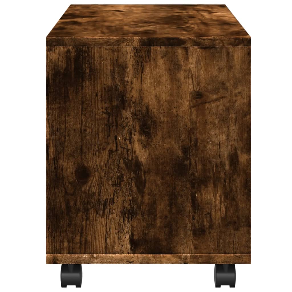  Rolling Cabinet Smoked Oak 72x33x42.5 cm Engineered Wood - Bargainia.com - 8721158360069 - 853141