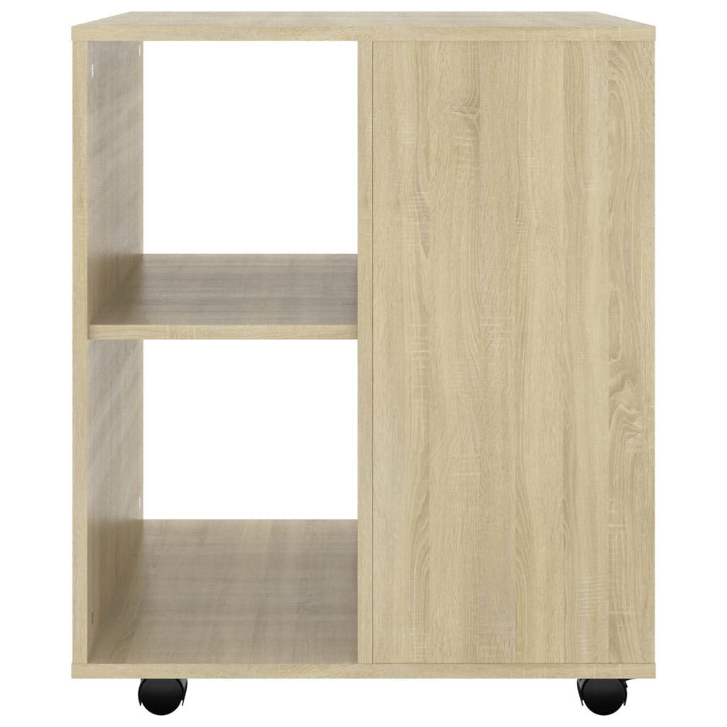 Rolling Cabinet Sonoma Oak 60x53x72 cm Engineered Wood - Bargainia.com - 8720286609996 - 808461