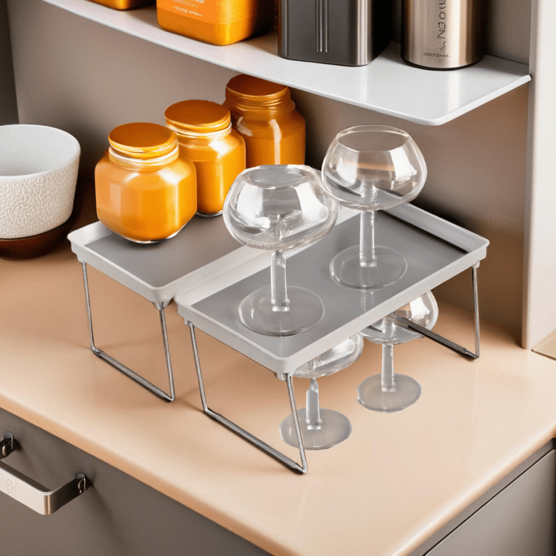 Romm Set Of Two Foldable Cabinet Racks - Bargainia.com - 5018705954608